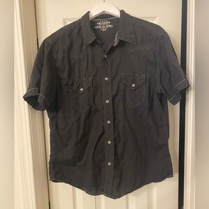 Arizona Men’s Black Button-Up: Size L